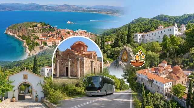 🌿 Παναγία Μαλεβή – Ναύπλιο – Ι. Μονή Λουκούς – Τρίπολη